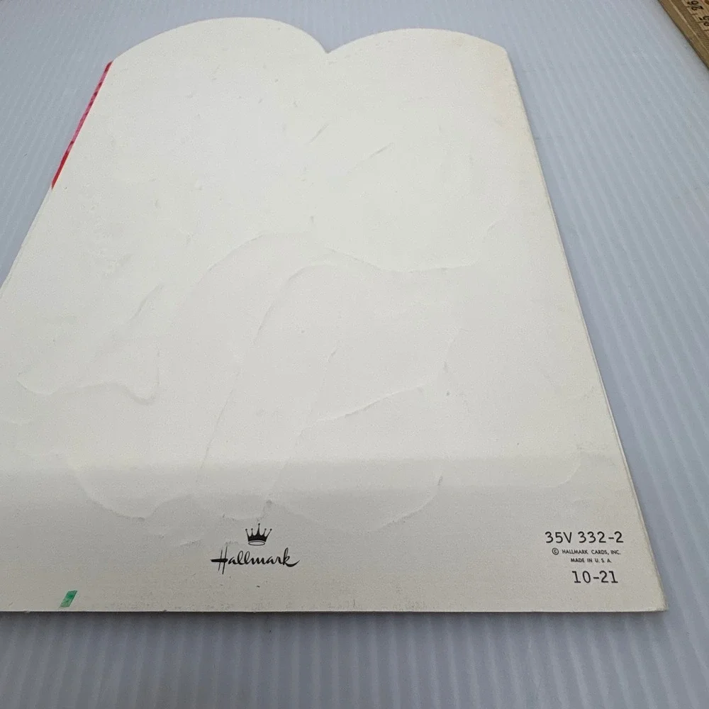 Vintage Hallmark Baby's First Valentine's‎ Day Card 1973 Three Panel Signed